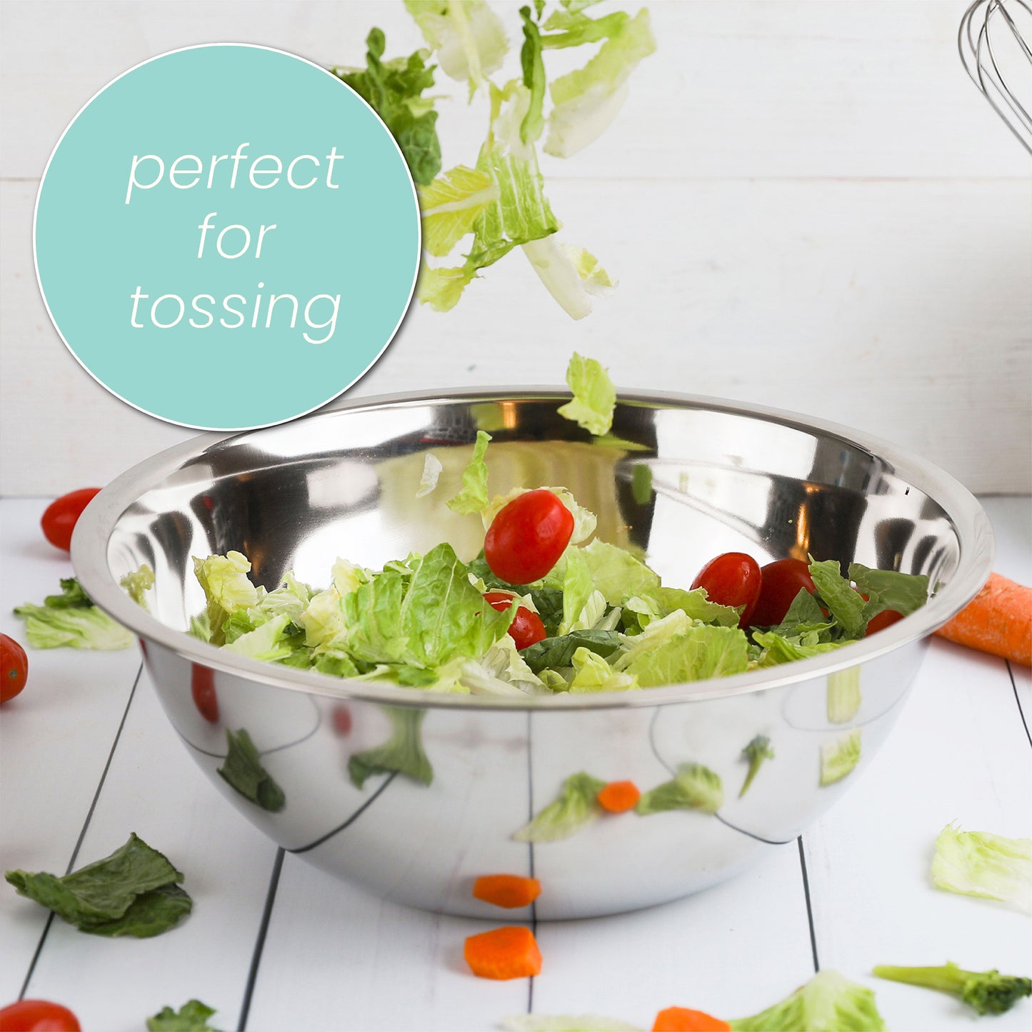 Heavy Duty Meal Prep Stainless Steel Mixing Bowls Set